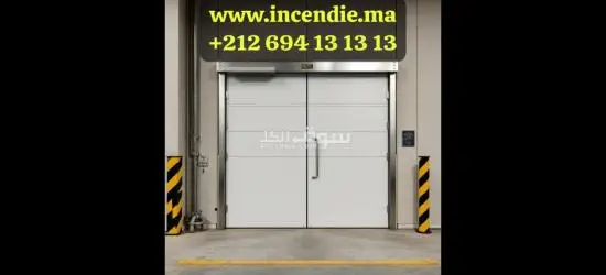 Nouakchott porte coupe  feu en bois - 4